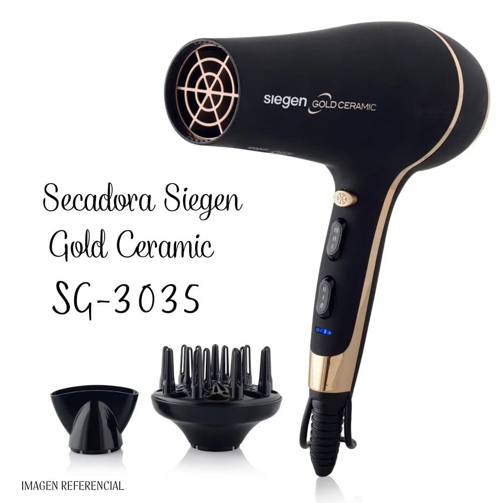 Secadora de Cabello Siegen Gold Ceramic -  SG-3035