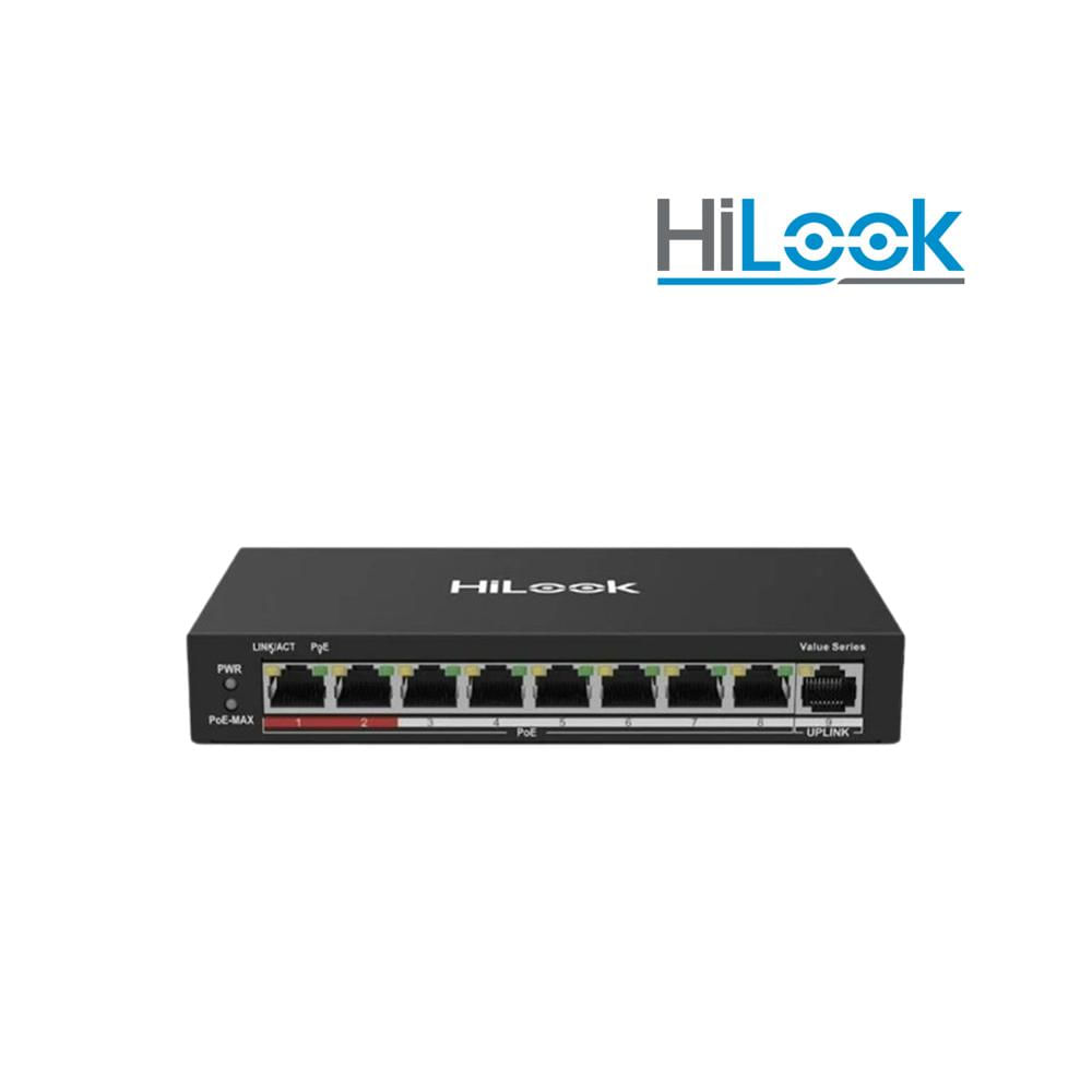 Switch PoE Hilook NS-0109P-60(B) no administrado 9 puertos 100Mps