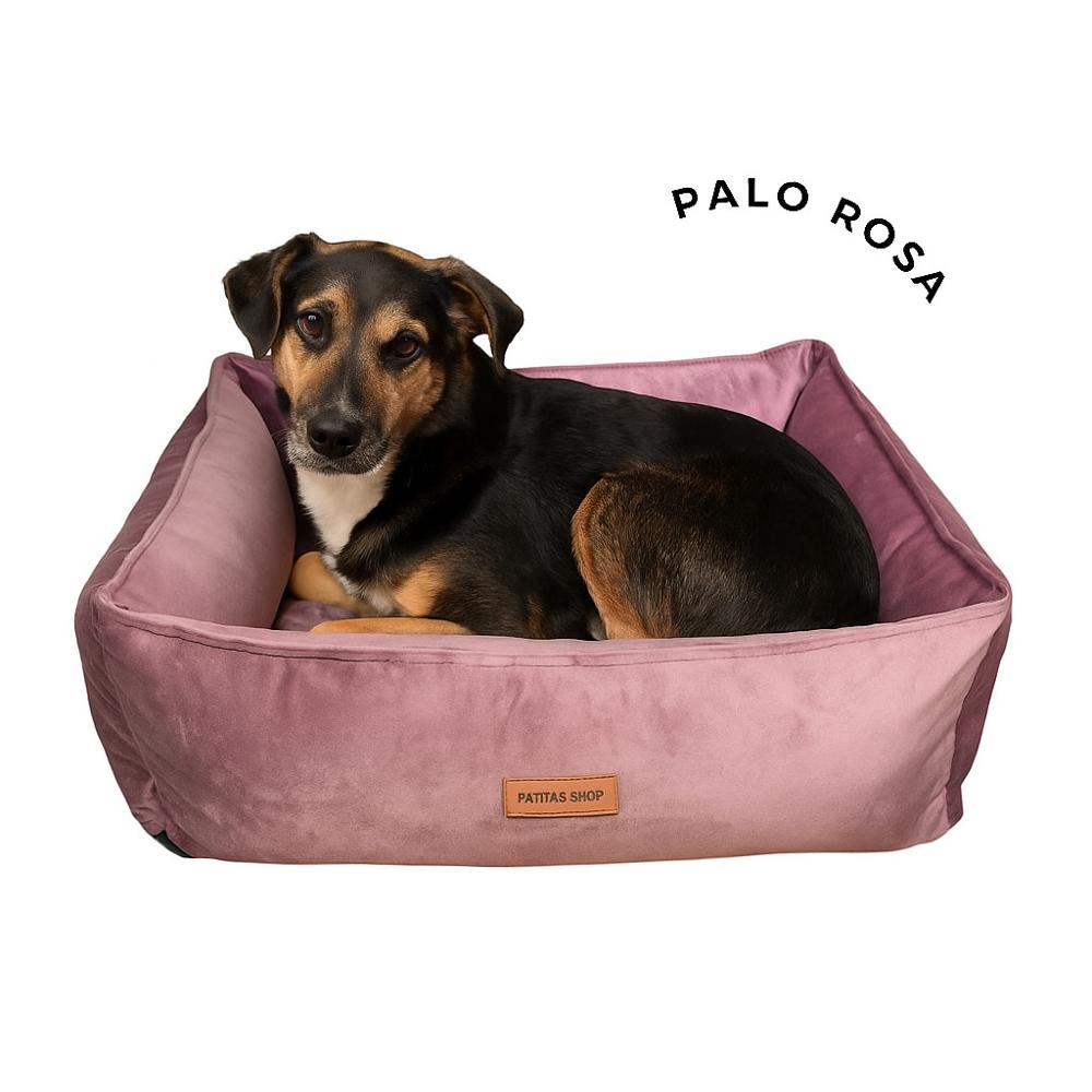 Cama Abrigadora Reversible de Felpa para Mascotas XL PaloRosa