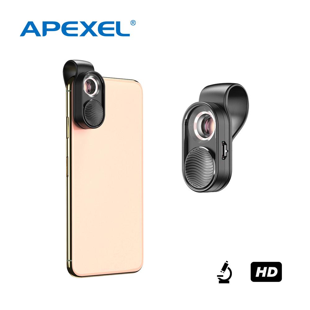 Lente Apexel 100x Para MicroscipioSmartphone MS100 - Negro