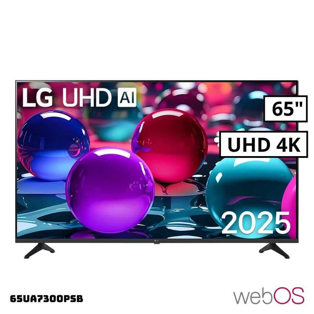 TELEVISOR LG 65 SMART TV THINQ AI WEBOS HUB 4K UHD LED 2025 65UA7300PSB