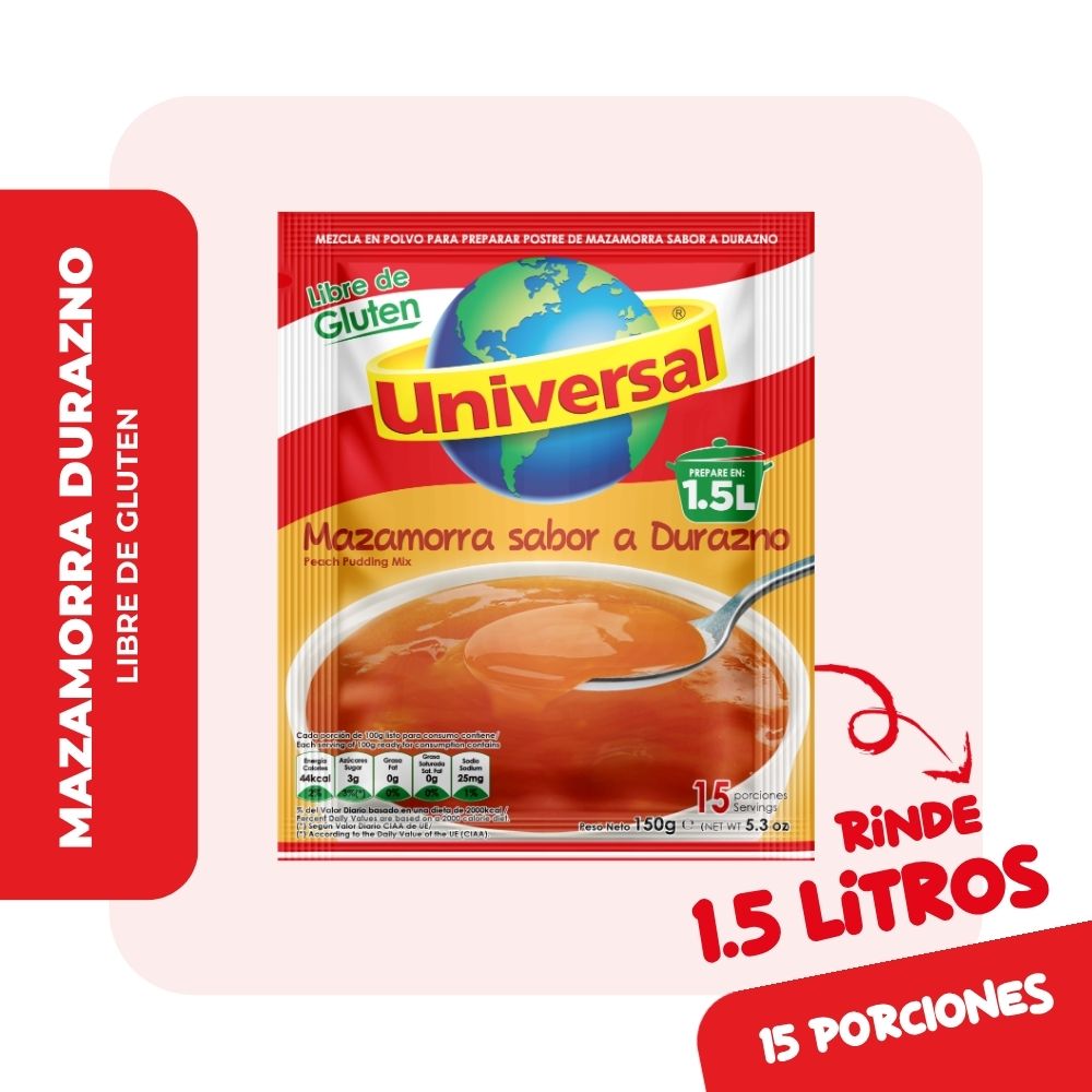 Mazamorra de Durazno UNIVERSAL Bolsa 150g