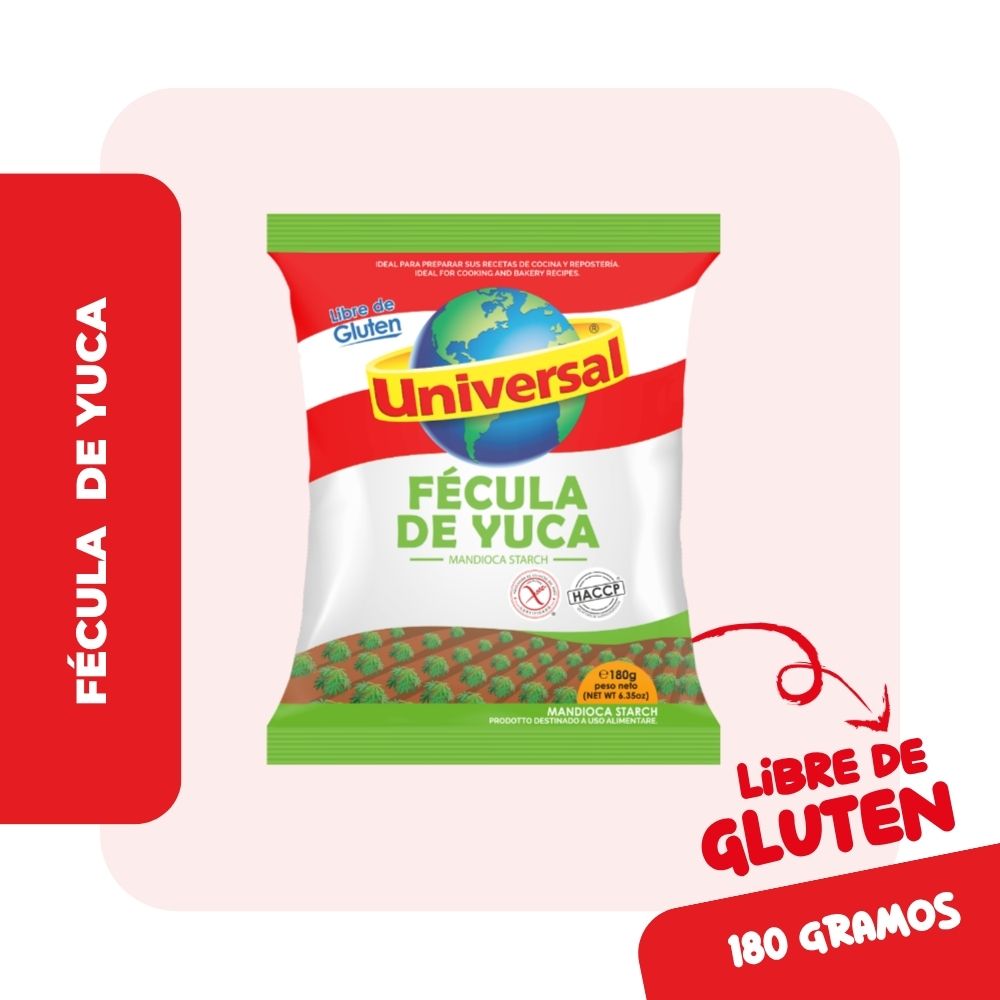 Fécula de Yuca UNIVERSAL Sobre 180g