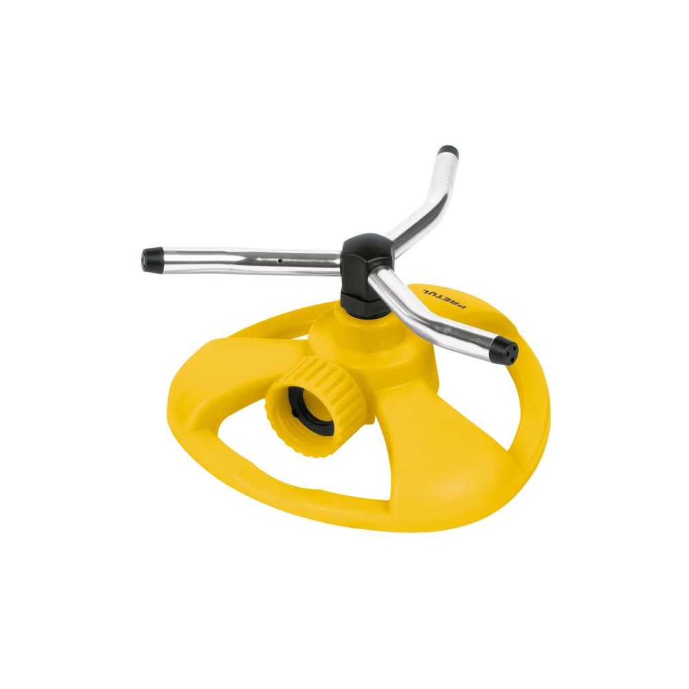 Aspersor giratorio de 3 brazos con base plástica Pretul 20065