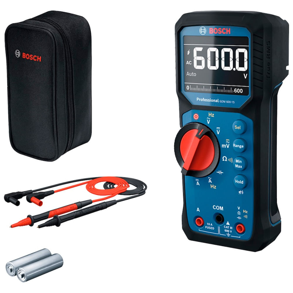 Multímetro Digital Bosch GDM 600-15 Precisión Electricistas Industria