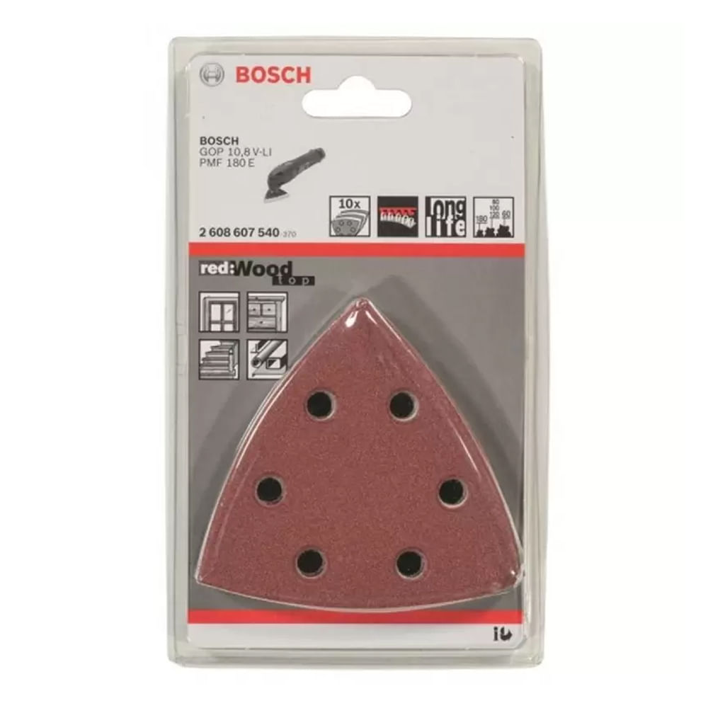 Set 10 hojas de lija Delta para Madera Bosch