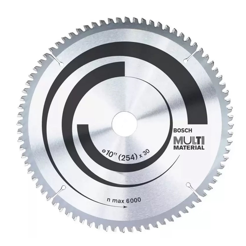 Disco de Sierra Bosch 10" 60D Corte Preciso Multimaterial
