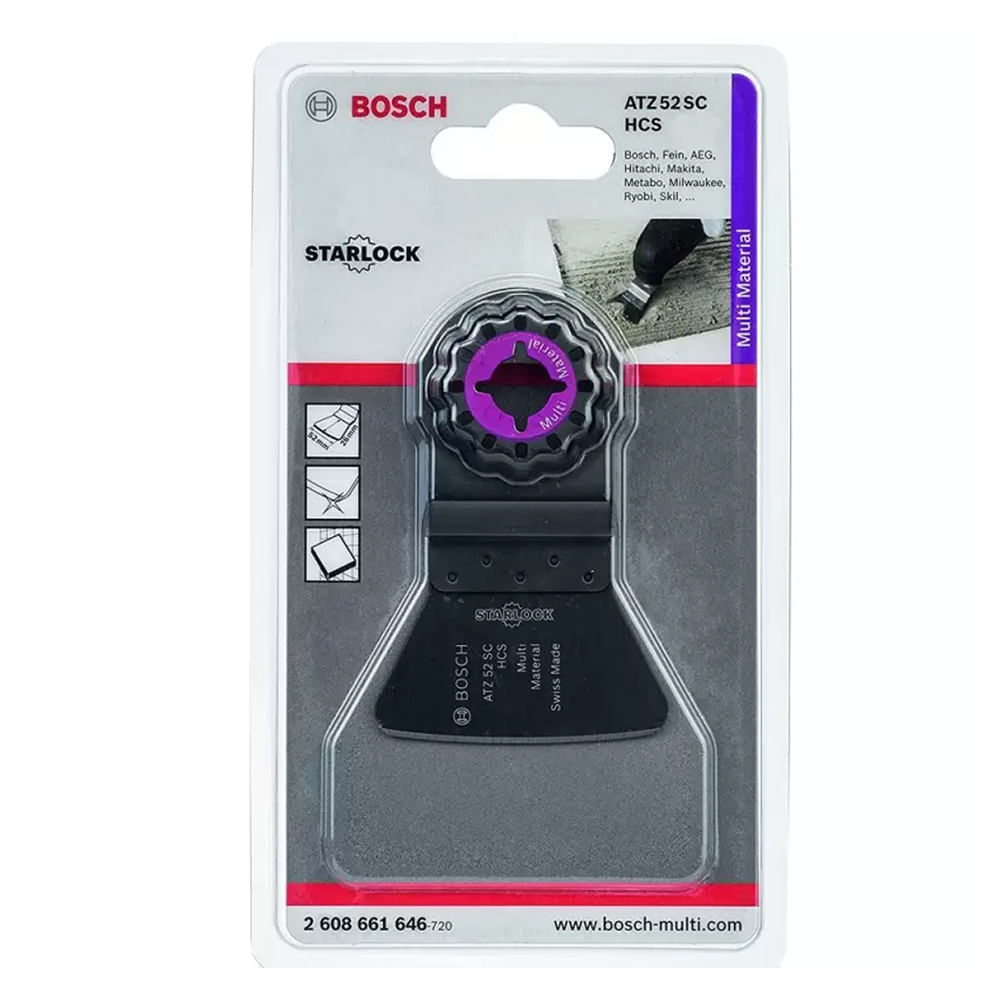 Espátula Rígida Bosch ATZ 52 SC Remoción Fuerte