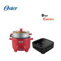 Duo Oster Olla Arrocera 1.8 L, CKSTRC10DFPNK y Sandwichera