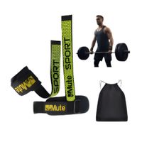 Strap Pro con Muñequera Silicona Antideslizante Para Cargar Peso Fitness