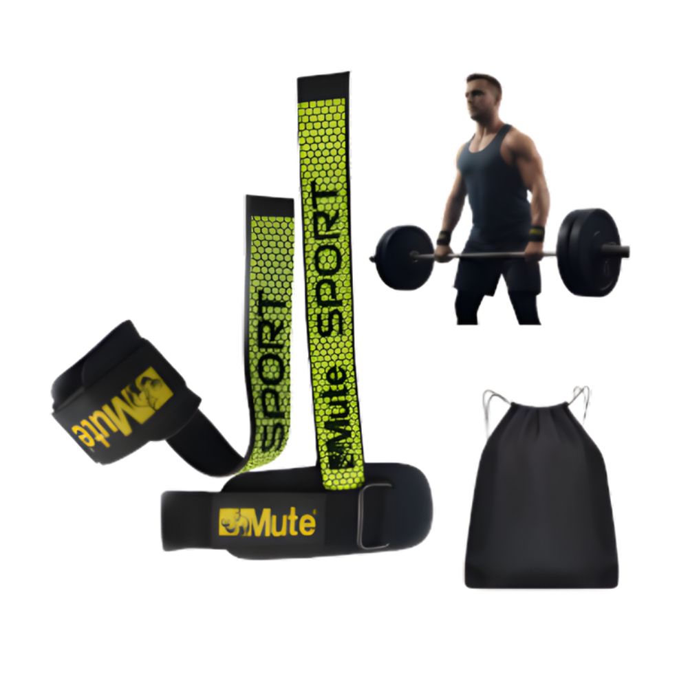 Strap Pro con Muñequera Silicona Antideslizante Para Cargar Peso Fitness