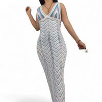 Vestido Arcoiris Material Lad 233G-32 Hilo Tacto Color Hueso
