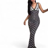 Vestido Arcoiris Material Lad 233G-32 Hilo Tacto Color Negro