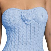 Vestido Tirantes Rosa Ross 359G-26 Hilo Tacto Color Celeste