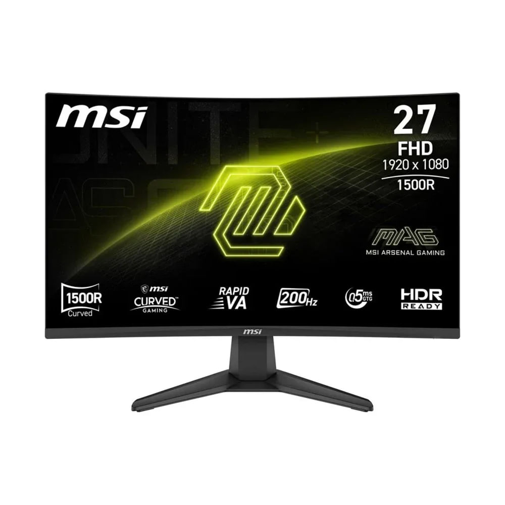 Monitor MSI MAG 276CF E20 27 FHD VA 200Hz 0 5ms HDMI para Gaming