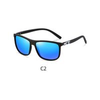 Lente de sol Polarizados Hombre Homeway C3013-C2 Negro Azul Espejo