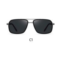 Lente de sol Polarizados Hombre Homeway C1767-C1 Negro Plateado
