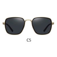Lente de sol Polarizados Hombre Homeway C3812-C5 Negro Dorado