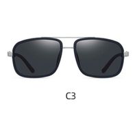 Lente de sol Polarizados Hombre Homeway C3810-C3 Negro Plateado