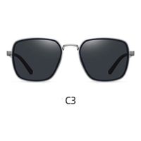 Lente de sol Polarizados Hombre Homeway C3812-C3 Negro Plateado