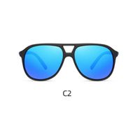 Lente de sol Polarizados Hombre Homeway C3014-C2 Negro Azul Espejo