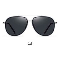 Lente de sol Polarizados Hombre Homeway C3802-C3 Negro Plateado