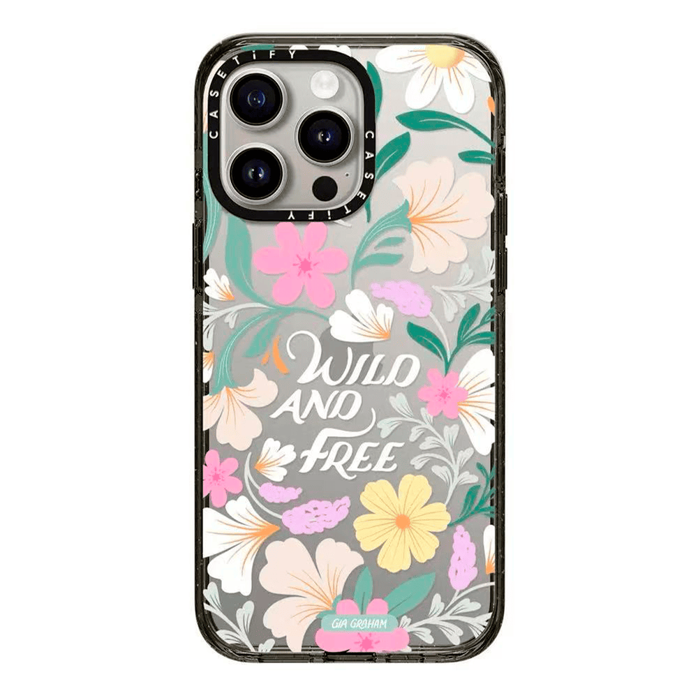 Case Casetify Wild And Free By Gia Graham con Magsafe para Iphone 15 Pro