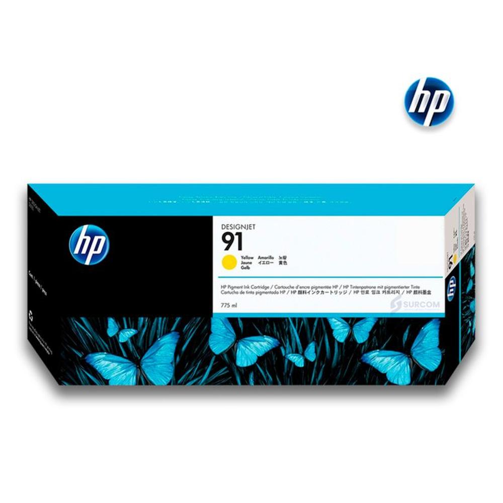 Tinta HP 91 Amarillo 775ml Original