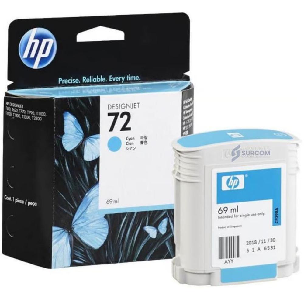 Cartucho HP 72 Cyan C9398A original