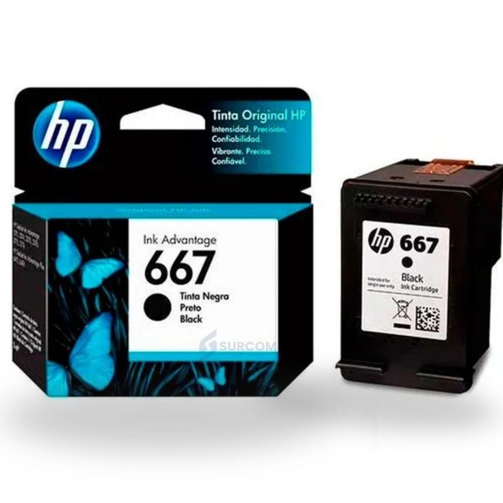 Tinta HP 667 Negro Original