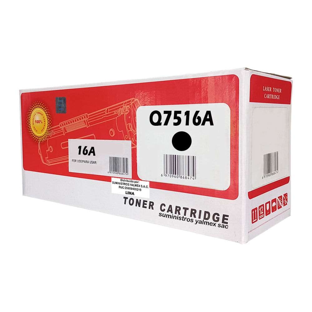 Toner compatible 16A Negro para Hp 5200 5200TN