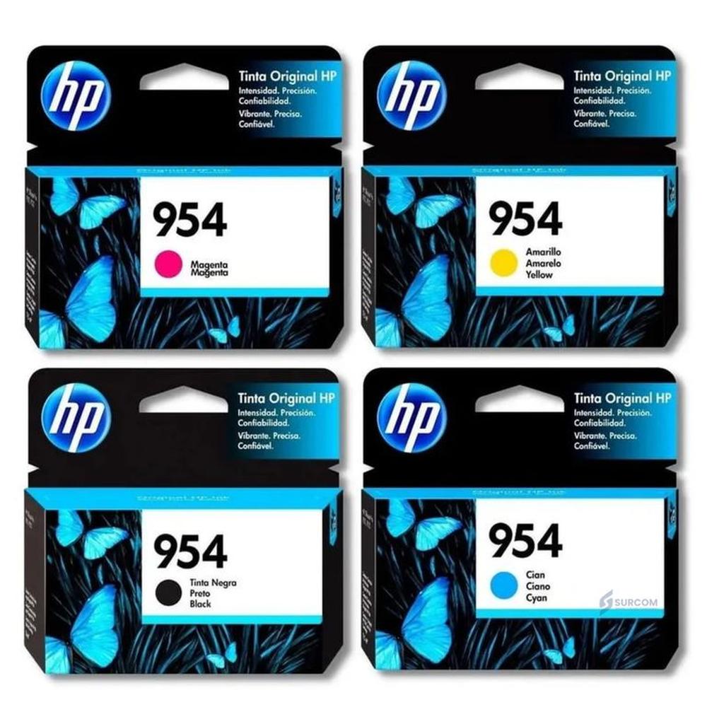 Kit de Tintas HP 954 Original - Cyan, Magenta, Amarillo, Negro