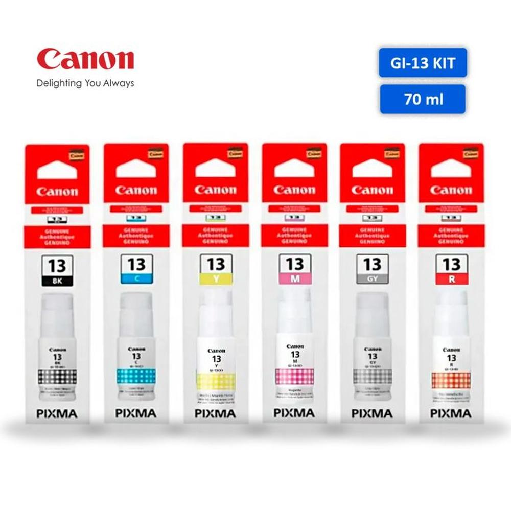 Kit de Tintas Canon GI-13 Original - 6 Colores