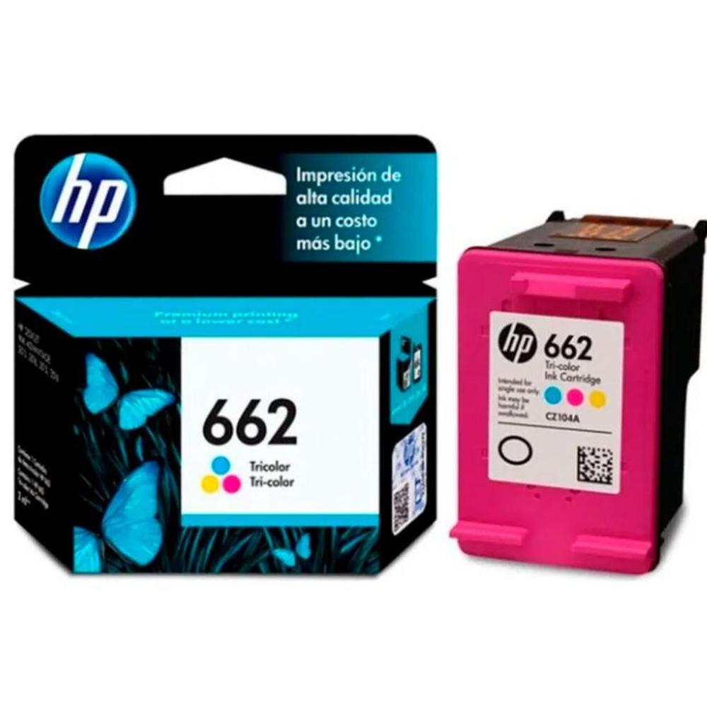 Kit de Tintas HP 662 Original - TRICOLOR