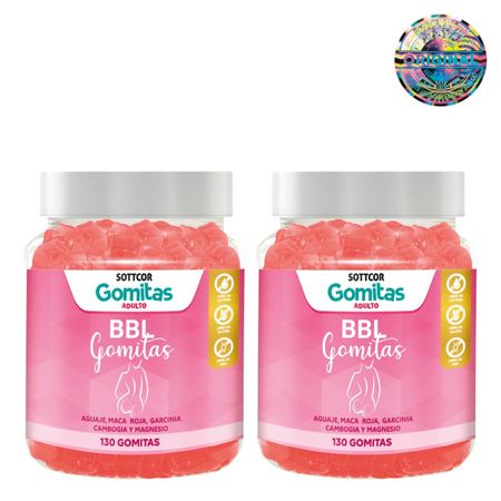 Gomitas Aguaje y Fenogreco  130 Gomitas  2 Frascos