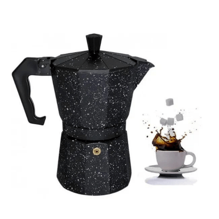 Cafetera Moka Italiana Espresso De 3 Tazas - 150ml Color Negro