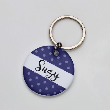 Placa de identificación perros gatos Puntos Azul