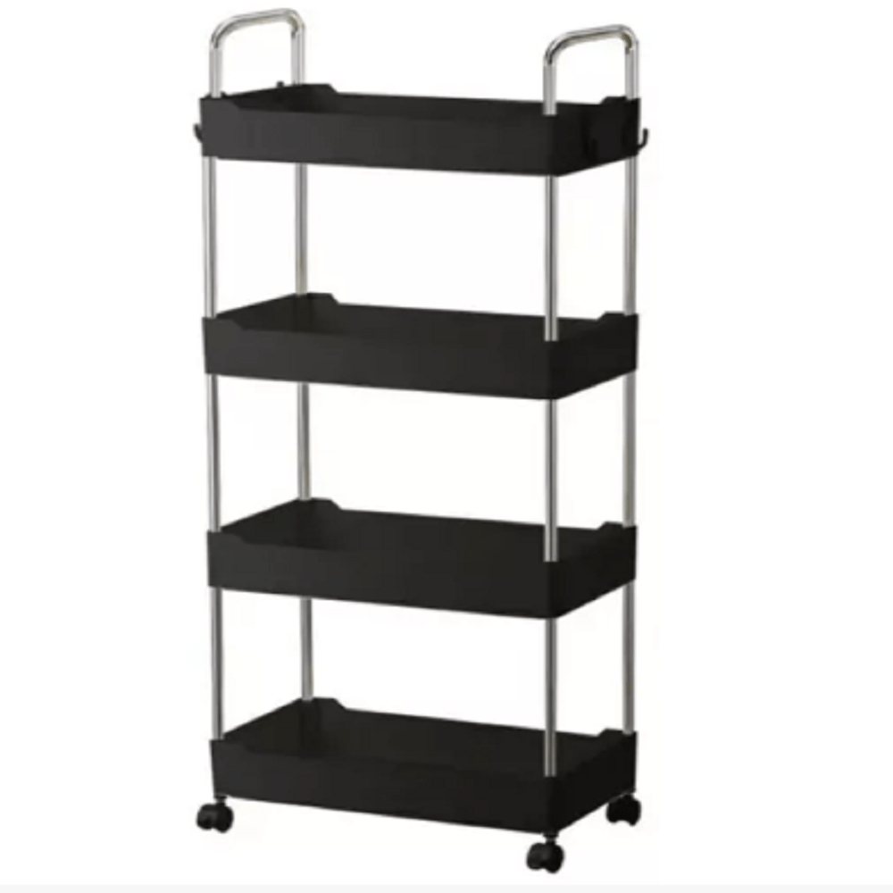 Estante Multiusos de 4 Niveles Negro