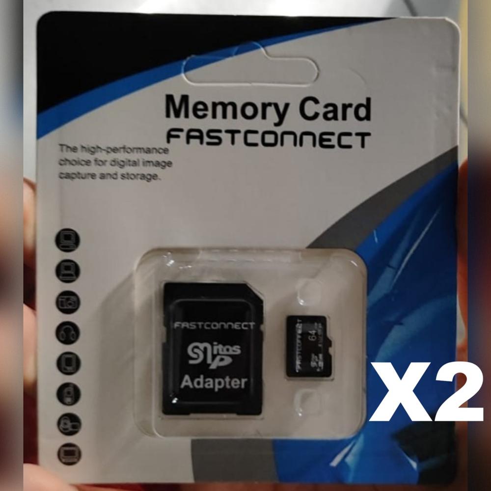 Memoria microSD FASTCONNECT 64 GB Pack x2