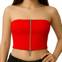 Top Strapple Doble Cierre 474G Lid-10 Hilo Tacto Color Rojo