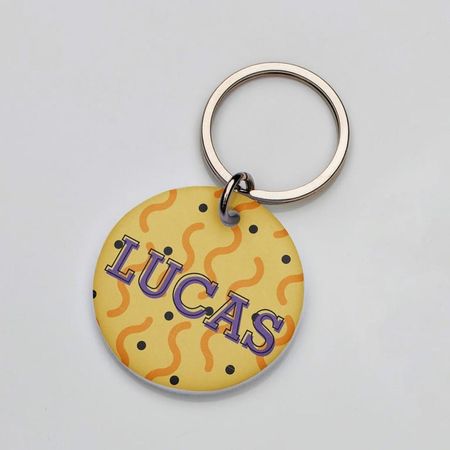 Placa de identificación perros gatos Memphis Ondas