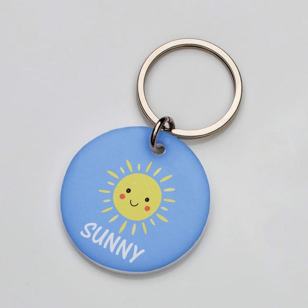 Placa de identificación perros gatos Verano Sol