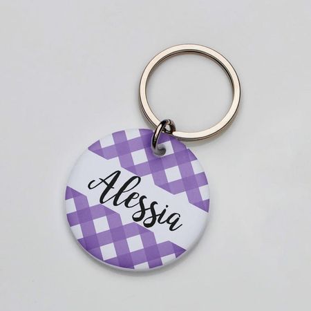 Placa de identificación perros gatos Mantel Morado