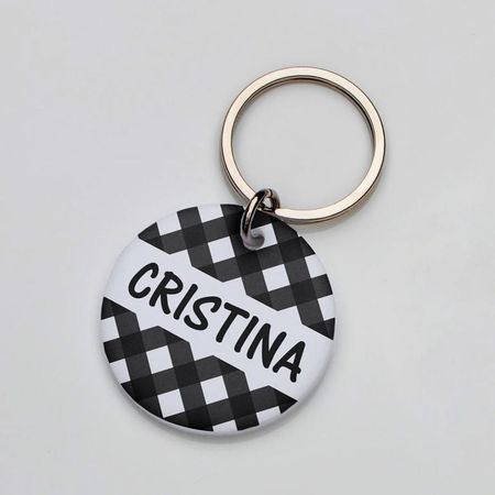 Placa de identificación perros gatos Mantel Negro