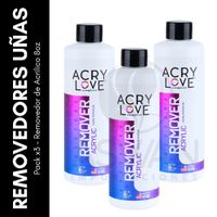 Pack x3 Removedor de Acrilico 8oz - ACRY LOVE