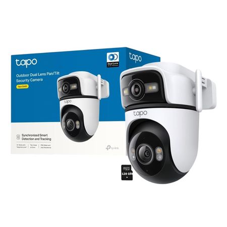 Cámara Vigilancia Tapo C545D 2K 3MP Tp-Link Doble lente 2K + 2K Audio 2 Vías Detección IA SD 128GB