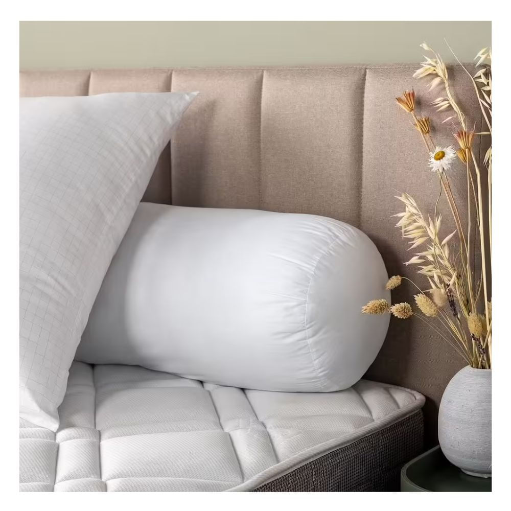 Cojín circular blanco 30 x 80 cm Lima Tienda