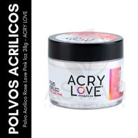 Polvo Acrílico Rose Love Pink 1oz - ACRY LOVE