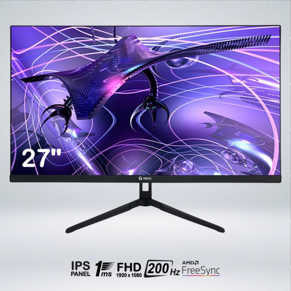 MONITOR GAMER TEROS TE-2786G FULL HD 27 IPS 200HZ 1MS HDMI FreeSync