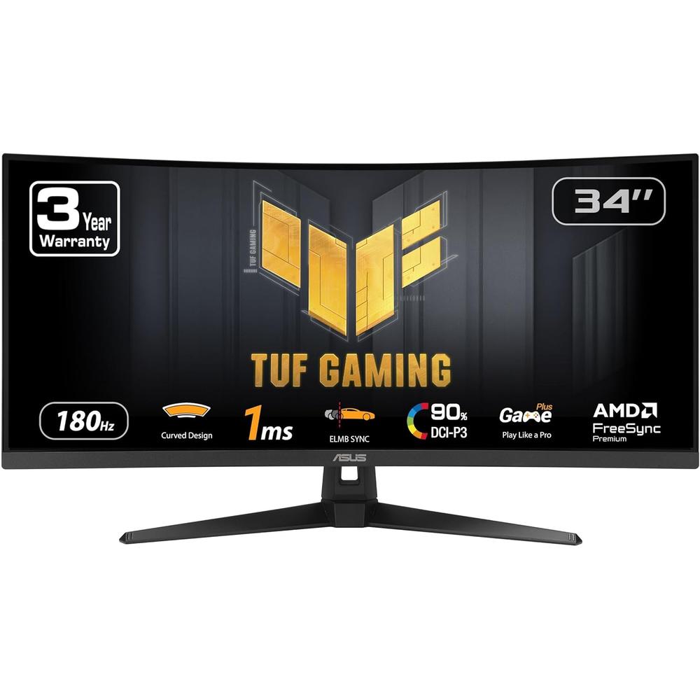 ASUS TUF Gaming VG34VQ3B Monitor Curvo 34"" QHD 180Hz